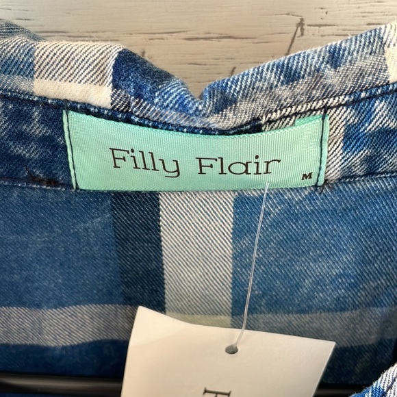 Jean Plaid Button Down - Picture 4 of 6